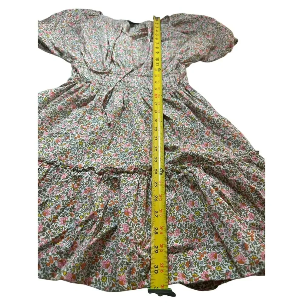 J.Crew Liberty Floral Cotton Mini Dress XS Prairie Cottagecore Spring Summer EUC